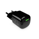 PURO - Cestovný adaptér MiniPro USB-C, GaN, 20 W, čierna