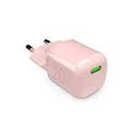 PURO - Cestovný adaptér MiniPro USB-C, GaN, 20 W, ružová