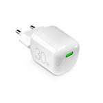 PURO - Cestovný adaptér MiniPro USB-C, GaN, 30 W, biela