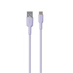 PURO - Kábel Soft USB-C/USB, 1,5 m, lavender