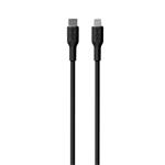 PURO - Kábel USB-C/MFI Lightning, 12 W, Soft, 1,5 m, čierna
