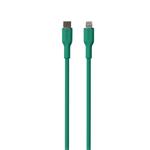 PURO - Kábel USB-C/MFI Lightning, 12 W, Soft, 1,5 m, zelená