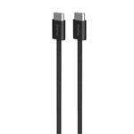 PURO - Kábel USB-C/USB-C, 60 W, Fabrik FABK4, 1,5 m, čierna