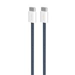 PURO - Kábel USB-C/USB-C, 60 W, Fabrik FABK4, 1,5 m, tmavá modrá