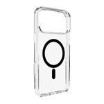 PURO - Puzdro LITE MAG s MagSafe pre iPhone 17 Pro, transparentná/čierna