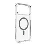 PURO - Puzdro LITE MAG s MagSafe pre iPhone 17 Pro, transparentná/tmavá šedá