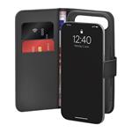 PURO - Puzdro Wallet Stand pre iPhone 17 Air, odnímateľné, čierna