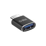 SBS - Adaptér USB-A samica/USB-C samec, čierna