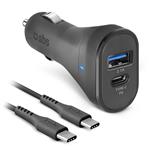 SBS - Autonabíjačka USB-C/USB-C, 18 W, čierna