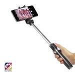 SBS - Bezdrôtová selfie tyč so statívom a diaľkovým ovládaním, čierna