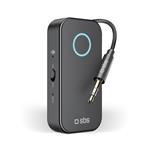 SBS - Bezdrôtový audio adaptér, jack 3,5 mm, čierna