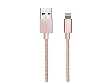 SBS - Kábel Gold Collection USB/MFI Lightning, zlatá ružová