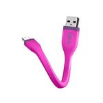 SBS - Kábel Mini s USB/Micro-USB, 12 cm, ružová