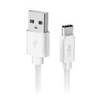 SBS - Kábel Polo USB-C/USB-A, 18 W, Polo, silikónový, 1 m, biela