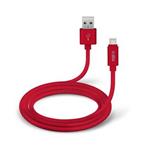 SBS - Kábel Polo USB/MFI Lightning silikónový, 1 m, červená