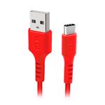 SBS - Kábel USB 2.0/USB-C, 1,5 m, červená