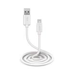 SBS - Kábel USB-A/Lightning MFI 10 W, 1 m, biela