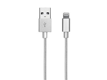 SBS - Kábel USB-A/MFI Lightning 10 W, Gold Collection, 1 m, strieborná