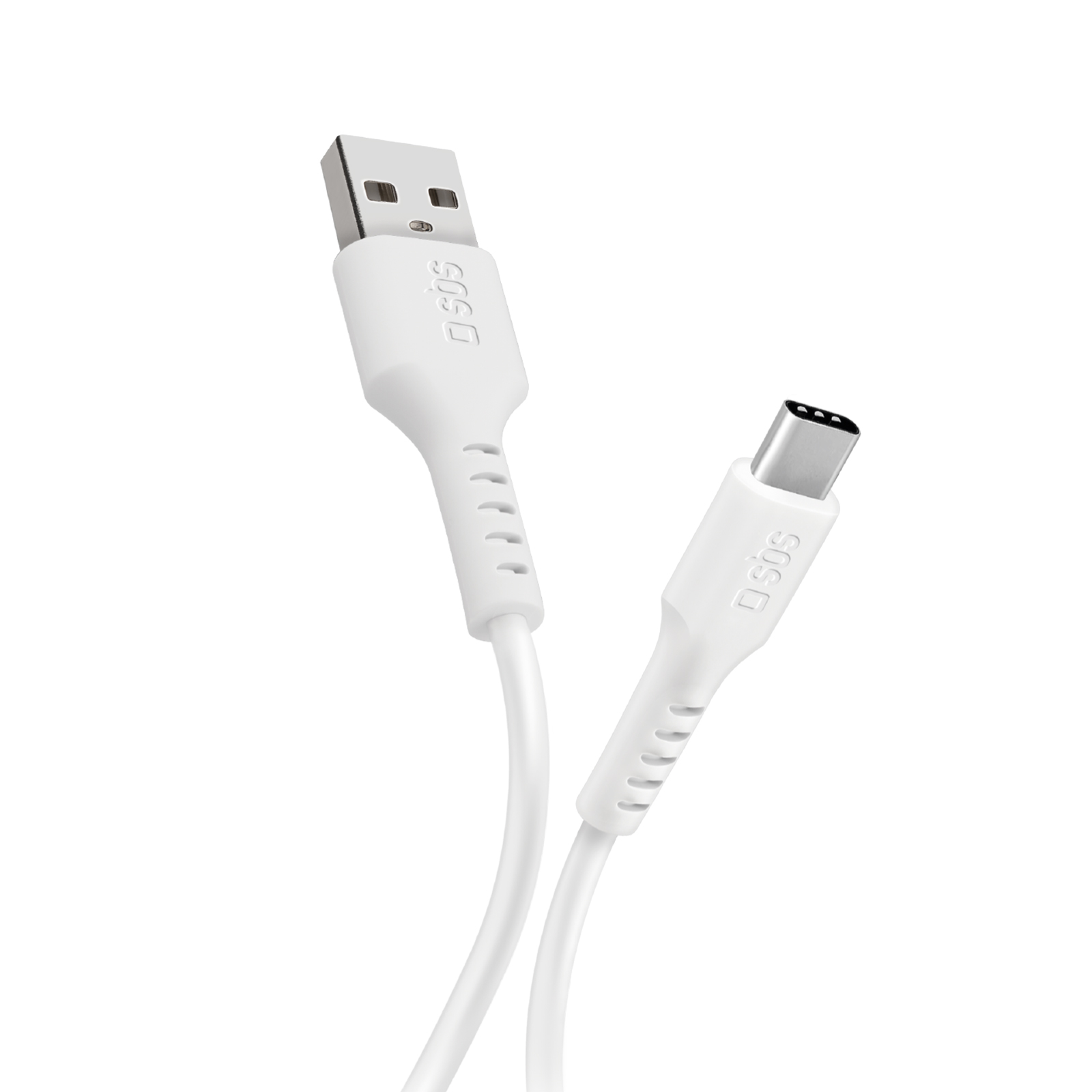 SBS - Kábel USB-C/USB-A, 1 m, biela