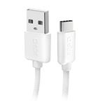 SBS - Kábel USB-C/USB-A, 10 W, opletený, 1,5 m, šedá