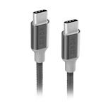 SBS - Kábel USB-C/USB-C, 25 W, Power Delivery, opletený, 1,5 m, čierna