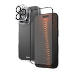 SBS - OneSet D3O Full Protection pre iPhone 16 Pro, transparentná