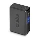 SBS - PowerBank 10 000 mAh USB 2,1 A/USB Adaptive Fast Charge 15 W/USB-C Ultra Fast Charge PD 18 W, čierna