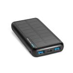 SBS - PowerBank 10000 mAh 10 W, Intelligent Charge, Solar, USB-C/2x USB-A, čierna