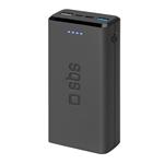SBS - PowerBank 20 000 mAh, 2x USB, 2,1 A, čierna