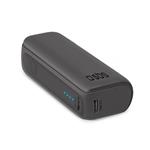 SBS - PowerBank 5000 mAh 10 W, Intelligent Charge, NanoTube, USB-C/USB-A, čierna