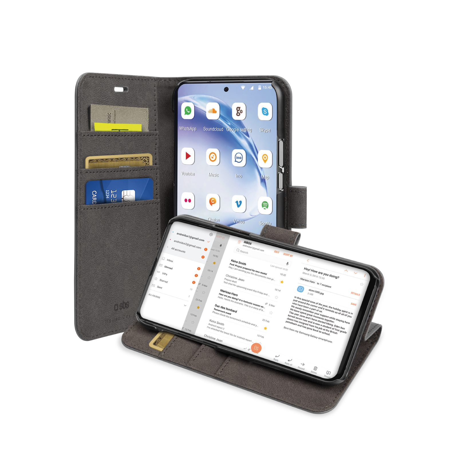 SBS - Puzdro Book Wallet pre Samsung Galaxy S20+, čierna