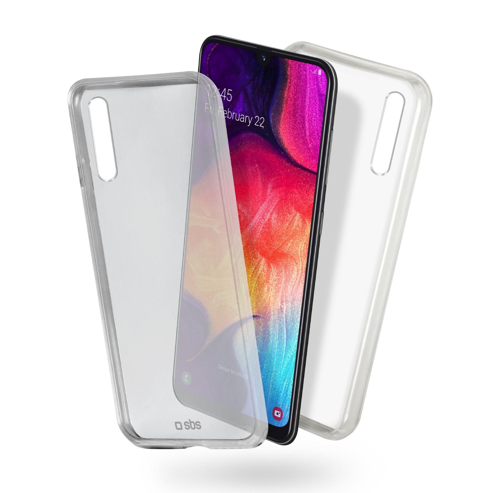 SBS - Puzdro Clear Fit pre Samsung Galaxy A50, transparentná