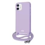 SBS - Puzdro Necklace pre iPhone 12/12 Pro, fialová