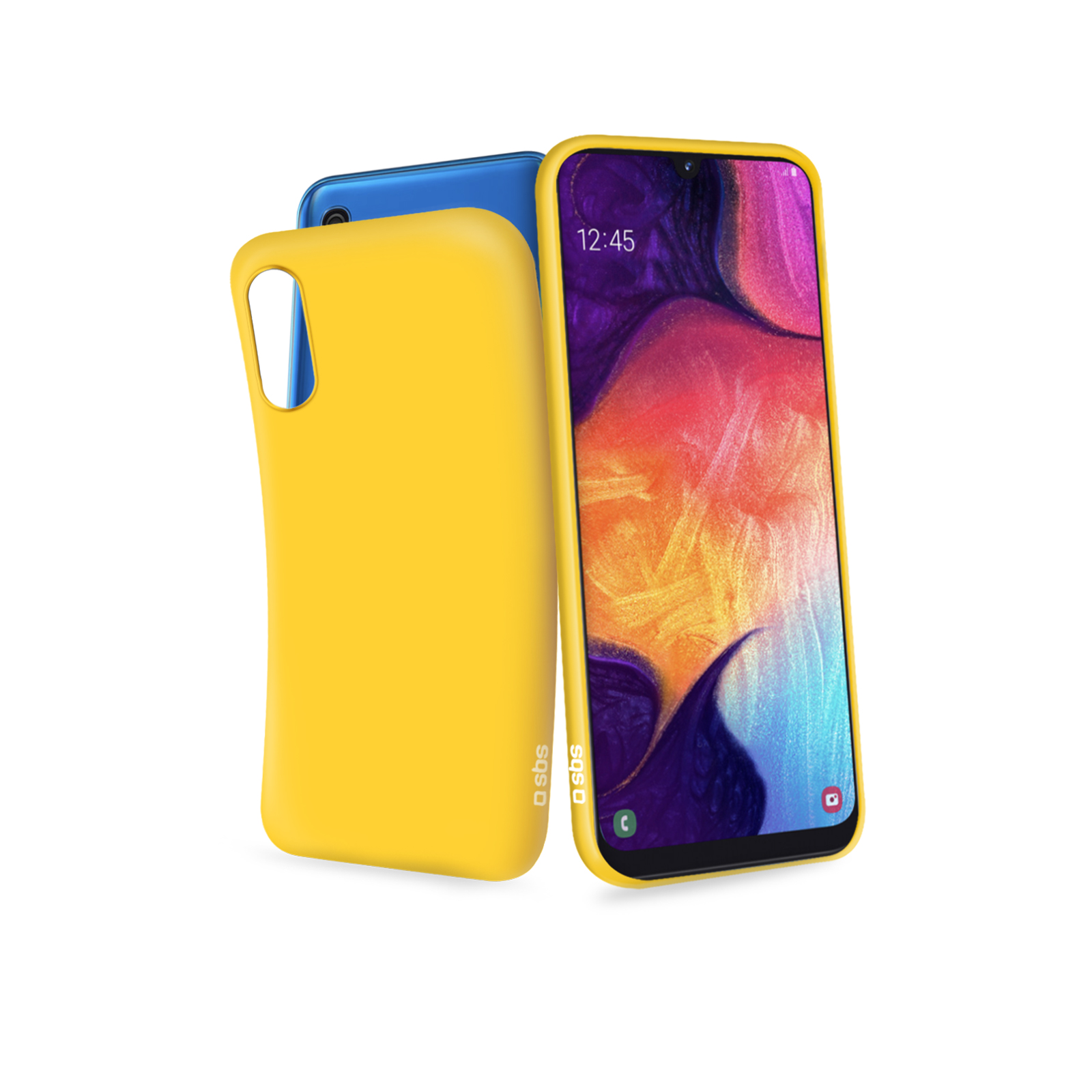 SBS - Puzdro Rubber pre Samsung Galaxy A50, žltá