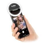 SBS - Selfie kruhové svetlo pre smartphone, čierna