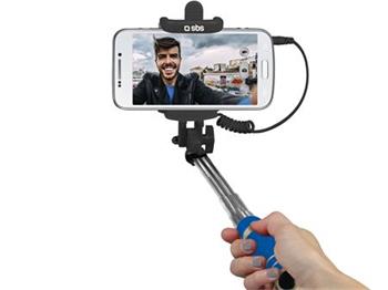 SBS - Selfie tyč Mini 50 cm, modrá