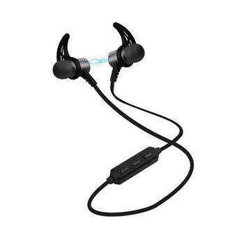SBS - Športové bluetooth slúchadlá v4.2 s magnetickým pripínaním, čierna