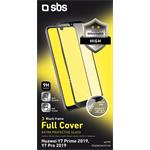 SBS - Tvrdené sklo Full Cover pre Huawei Y7 2019/Y7 Prime 2019/Y7 Pro 2019, čierna