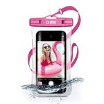 SBS - Univerzálne vodotestne puzdro Selfie pre smartfóny do 6,8'', ružová